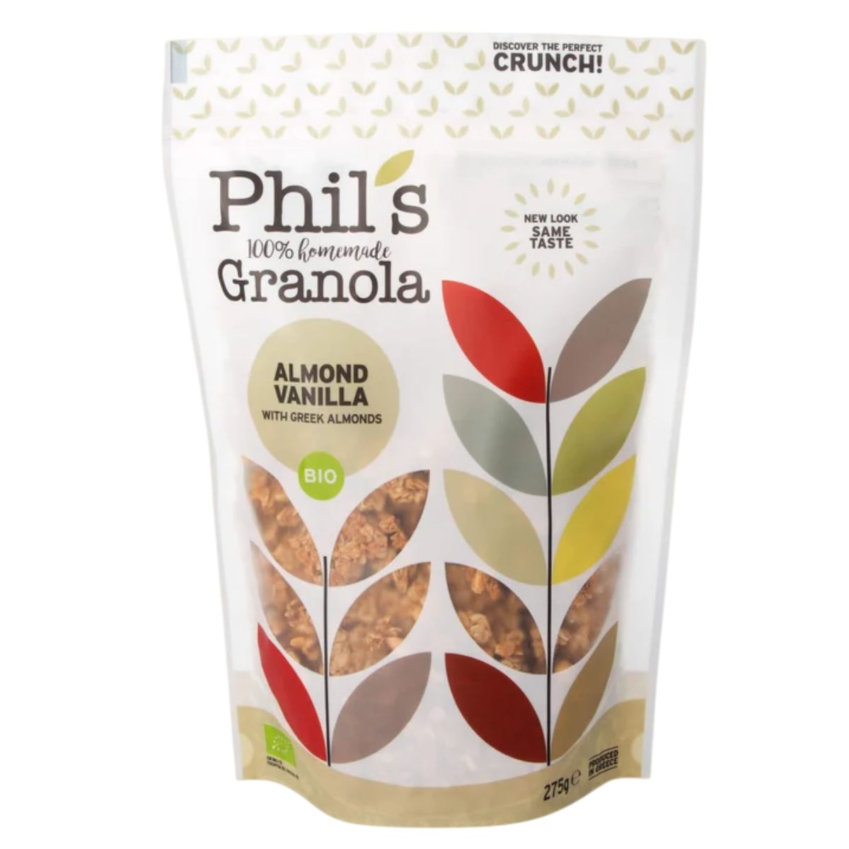 Βιολογική Granola Αμύγδαλο & Βανίλια Phil's Granola - 275gr viologiki-granola-amugdalo-vanilia-phils-granola-275gr