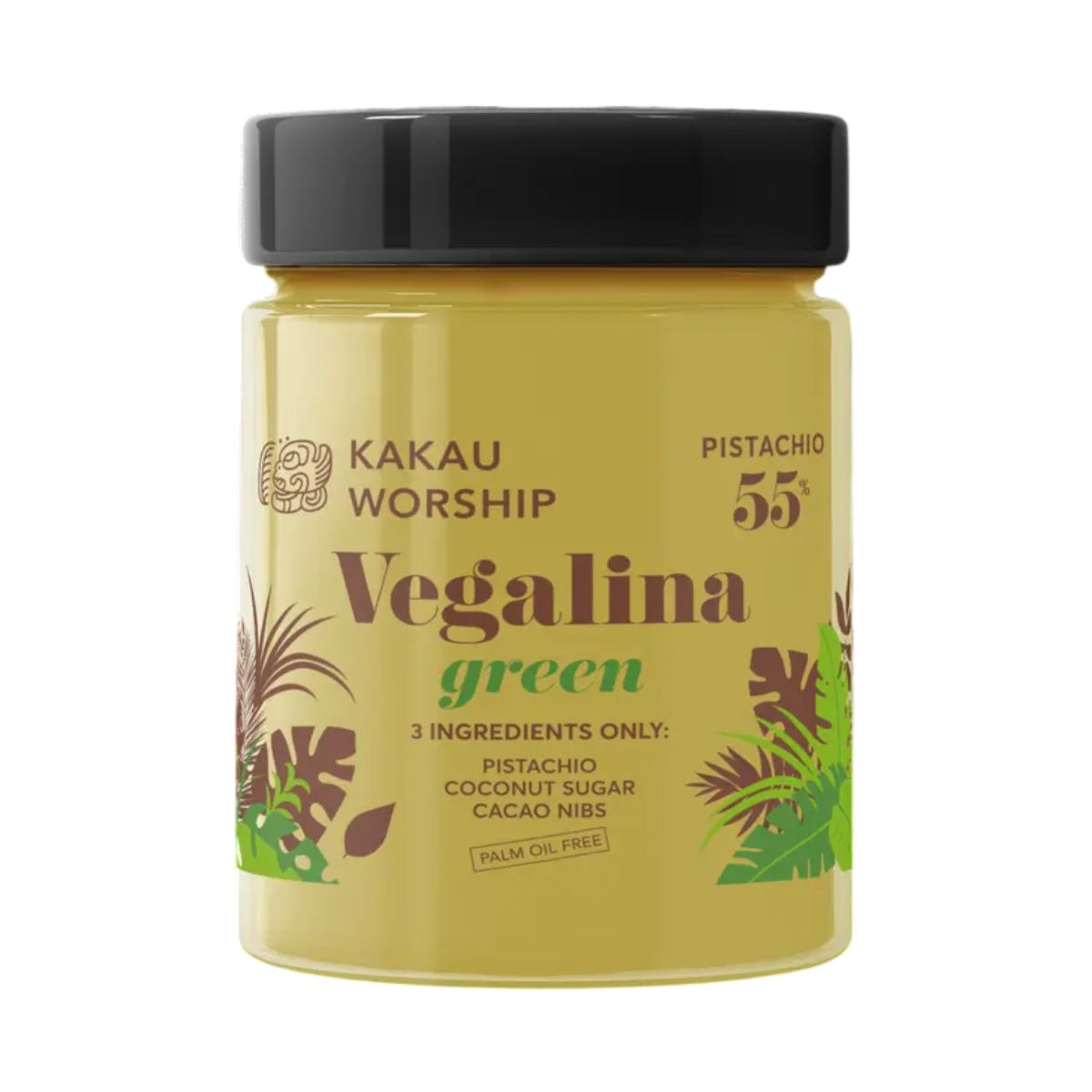 Vegalina Green Βιολογική Πραλίνα από Κελυφωτό Φυστίκι Kakau Worship - 200 gr vegalina-green-viologiki-pralina-apo-kelifwto-fistiki-kakau-worship-200gr